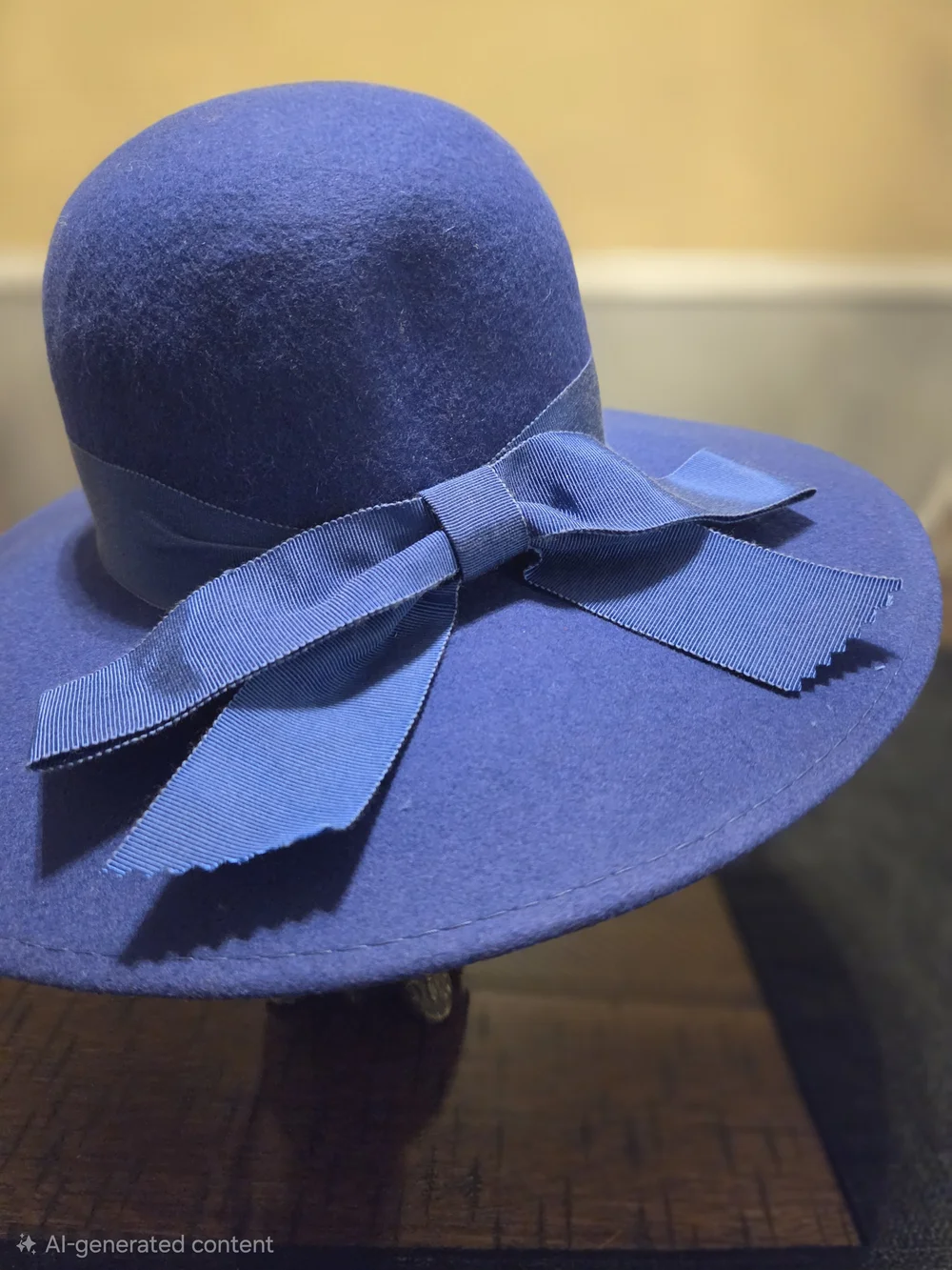 Vintage Dorfman Pacific Blue Wool Floppy Hat,